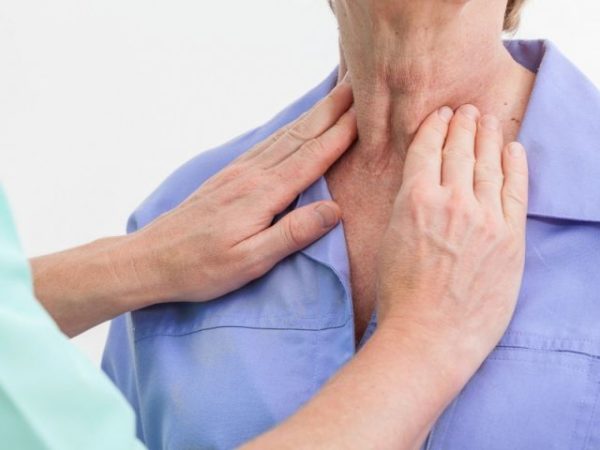 Пальпация щитовидной железы